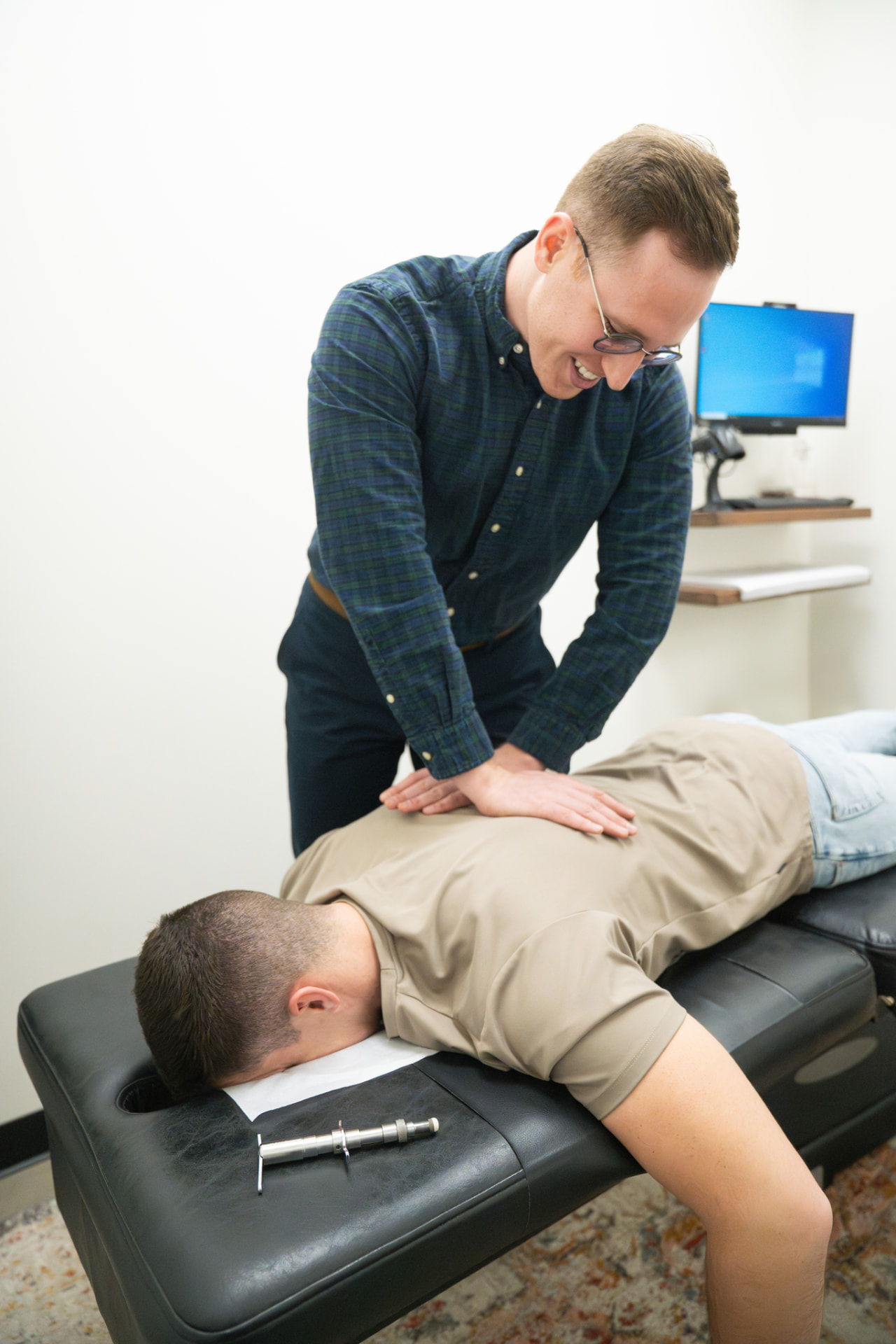 Gentle nervous system–based adjustment at Trail Chiropractic